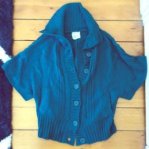 Cute slouchy teal sweater